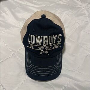 NFL Cowboys Two-Tone Navy and Tan Baseball Cap